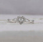 Everlasting Love Diamond Heart Promise Ring  Front View from Splendid Jewellery