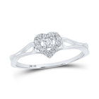 Everlasting Love Diamond Heart Promise Ring  Top View from Splendid Jewellery
