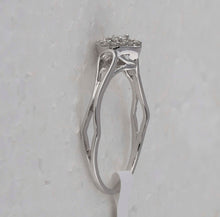 Load image into Gallery viewer, Everlasting Love Diamond Heart Promise Ring  Side View from Splendid Jewellery