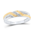 Everlasting Love: Two - Tone Gold His Hers Diamond Cluster Wedding Set - Splendid Jewellery