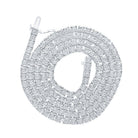 Exquisite 10kt White Gold Round Diamond Link Chain Necklace for Men - 4 - 3/4 Cttw - Splendid Jewellery