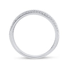 Exquisite 14kt White Gold Men's Diamond Wedding Band with Wheat Texture - Timeless Elegance and Dazzling Brilliance - Splendid Jewellery