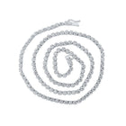 Exquisite 14kt White Gold Men's Round Diamond Link Chain Necklace - 11 Cttw - Splendid Jewellery