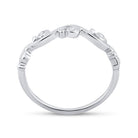 Exquisite Brilliance | 10kt White Gold Womens Round Diamond Band Ring 1/20 Cttw - Splendid Jewellery