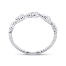 Load image into Gallery viewer, Exquisite Brilliance | 10kt White Gold Womens Round Diamond Band Ring 1/20 Cttw - Splendid Jewellery