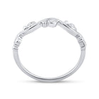 Exquisite Brilliance | 10kt White Gold Womens Round Diamond Band Ring 1/20 Cttw - Splendid Jewellery