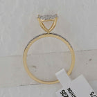 Exquisite Brilliance: 10kt Yellow Gold Womens Round Diamond Oval Cluster Ring 1/3 Cttw - Splendid Jewellery