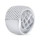 Exquisite Brilliance | 14kt White Gold Women's Round Diamond Pave Band Ring 2 - 1/4 Cttw - Splendid Jewellery