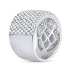 Exquisite Brilliance | 14kt White Gold Women's Round Diamond Pave Band Ring 2 - 1/4 Cttw - Splendid Jewellery