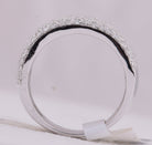 Exquisite Brilliance | 14kt White Gold Women's Round Diamond Pave Band Ring 2 - 1/4 Cttw - Splendid Jewellery