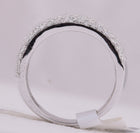Exquisite Brilliance | 14kt White Gold Women's Round Diamond Pave Band Ring 2 - 1/4 Cttw - Splendid Jewellery