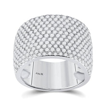 Load image into Gallery viewer, Exquisite Brilliance | 14kt White Gold Women's Round Diamond Pave Band Ring 2 - 1/4 Cttw - Splendid Jewellery