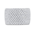 Exquisite Brilliance | 14kt White Gold Women's Round Diamond Pave Band Ring 2 - 1/4 Cttw - Splendid Jewellery