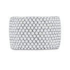 Exquisite Brilliance | 14kt White Gold Women's Round Diamond Pave Band Ring 2 - 1/4 Cttw - Splendid Jewellery
