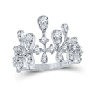 Exquisite Brilliance Diamond Fashion Ring - Top View
