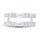 Exquisite Diamond Wrap Enhancer Wedding Band - 1-1/2 Cttw - Front View