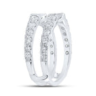 Exquisite Diamond Wrap Enhancer Wedding Band - 1-1/2 Cttw - Second Side View