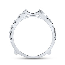 Load image into Gallery viewer, Exquisite Diamond Wrap Enhancer Wedding Band - 1-1/2 Cttw - Side View
