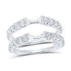 Exquisite Diamond Wrap Enhancer Wedding Band - 1-1/2 Cttw - Top View
