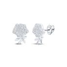 Exquisite Rose Blossom Diamond Earrings - Splendid Jewellery