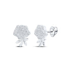 Exquisite Rose Blossom Diamond Earrings - Splendid Jewellery