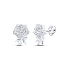 Exquisite Rose Blossom Diamond Earrings - Splendid Jewellery