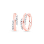 Exquisite Rose Gold Diamond Hoop Earrings: A Touch of Brilliance and Elegance - Splendid Jewellery