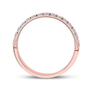 Exquisite Rose Gold Diamond Wedding Band for Men - A Touch of Elegance and Brilliance - Splendid Jewellery