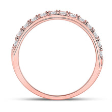 Load image into Gallery viewer, Exquisite Rose Gold Men&#39;s Diamond Wedding Band - Radiant 3/4 Carat Total Weight - Second Side View