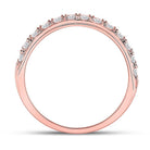Exquisite Rose Gold Men's Diamond Wedding Band - Radiant 3/4 Carat Total Weight - Splendid Jewellery