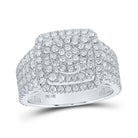 Exquisite White Gold Square Diamond Fashion Ring - 2 - 1/2 Cttw - Splendid Jewellery