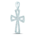 Flared Brilliance Diamond Cross Pendant  Side View from Splendid Jewellery