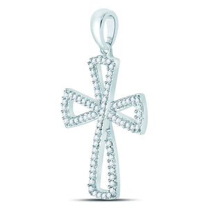 Flared Brilliance Diamond Cross Pendant - Splendid Jewellery