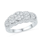 Floral Brilliance Diamond Cluster Ring - Splendid Jewellery