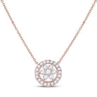 Floral Elegance Diamond Pendant Necklace - Splendid Jewellery