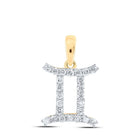 Gemini Celestial Splendor Diamond Pendant - Splendid Jewellery