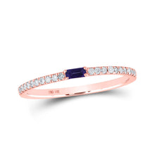 Load image into Gallery viewer, Radiant Rose Gold Amethyst and Diamond Band: A Mesmerizing Display of Elegance and Sophistication - Alternate view 1 from Splendid Jewellery