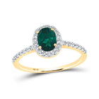Captivating Green Radiance Gold Ring product  Top View from Splendid Jewellery