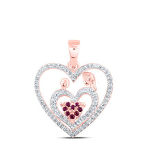 Load image into Gallery viewer, Eternal Love Ruby Heart Pendant - Alternate view 1 from Splendid Jewellery