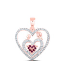 Eternal Love Ruby Heart Pendant - Alternate view 1 from Splendid Jewellery