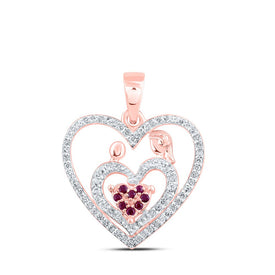 Eternal Love Ruby Heart Pendant - Alternate view 1 from Splendid Jewellery