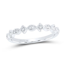 Load image into Gallery viewer, Geometric Brilliance Diamond Stackable Band - Top View