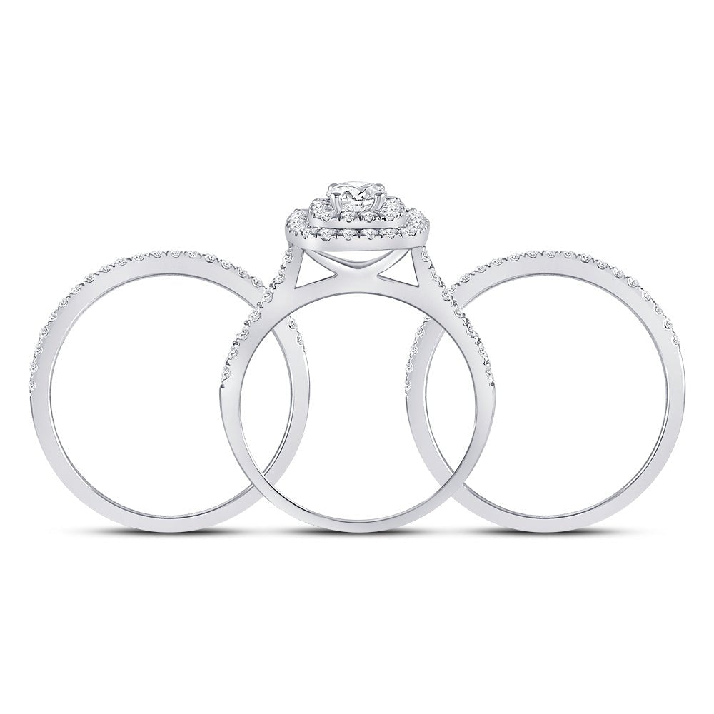 Glamorous Eternity Diamond Wedding Ring Set - Splendid Jewellery