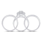 Glamorous Eternity Diamond Wedding Ring Set - Side View