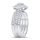Glamorous Eternity Diamond Wedding Ring Set - Second Side View