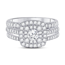 Load image into Gallery viewer, Glamorous Eternity Diamond Wedding Ring Set - Splendid Jewellery