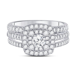 Glamorous Eternity Diamond Wedding Ring Set - Splendid Jewellery