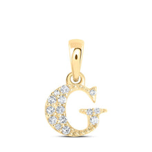 Load image into Gallery viewer, Glamorous Gold and Diamond Initial Pendant - Personalized Elegance - Splendid Jewellery