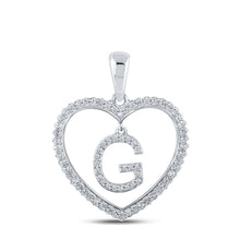 Load image into Gallery viewer, Glamorous Gold &amp; Diamond Heart G Letter Pendant - Splendid Jewellery
