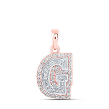 Load image into Gallery viewer, Glamorous Gold Diamond Initial Pendant - Splendid Jewellery